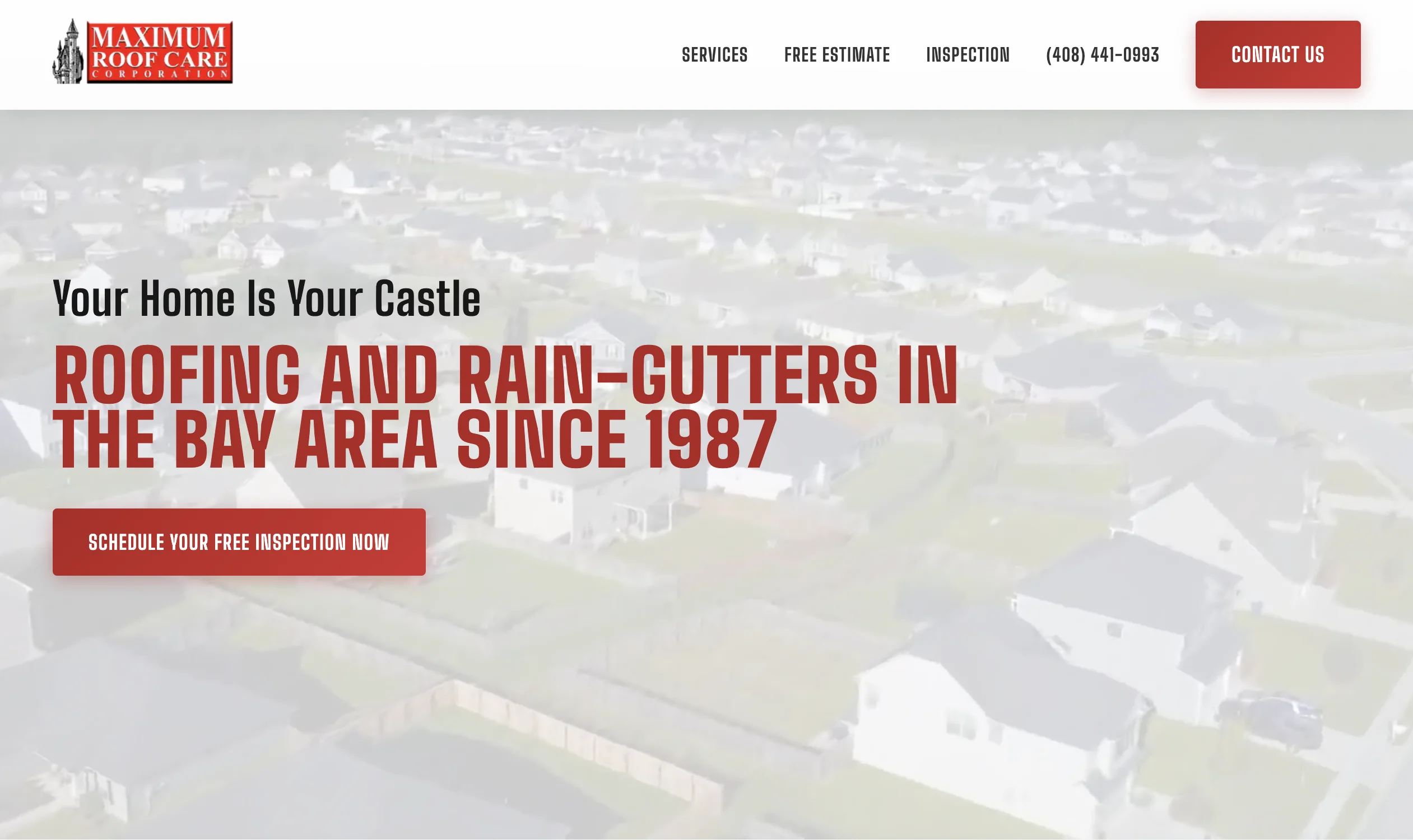 Maximum Roof Care website